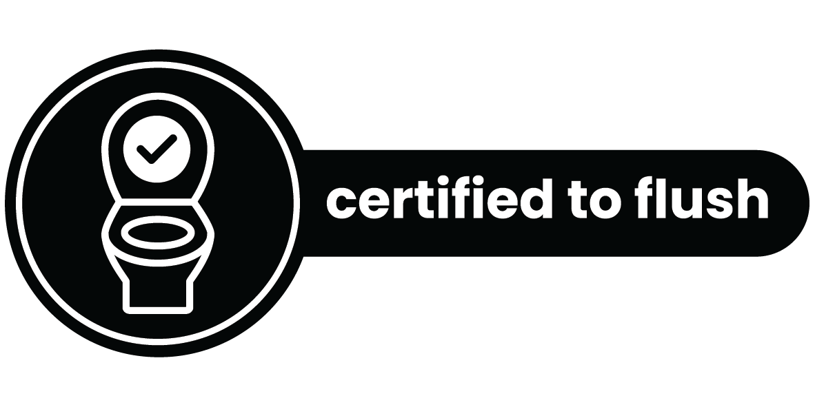 Certified to flush logo